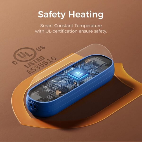 OCOOPA 2 in 1 Magnetic Rechargeable Hand Warmers, Electric Portable Handwarmers, Ergonomic Compact Pocket Heater, Long Lasting Safe Heating, Tech Gifts to Relieve Raynaud's Pain & Outdoors, UT2S Mini - Image 5