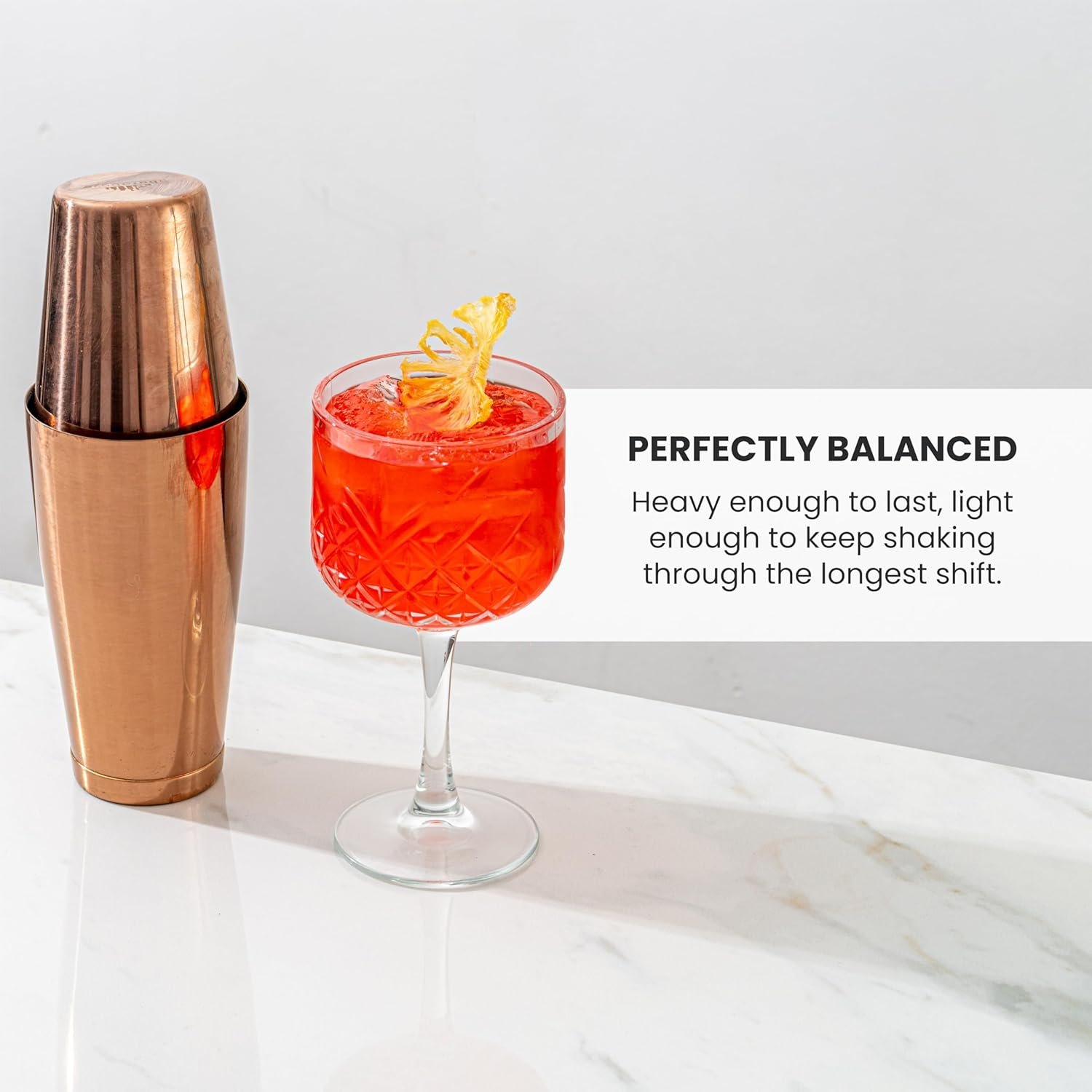 A Bar Above Professional Boston Shakers Set - 18oz Weighted & Unweighted Cocktail Shaker Set For Bartenders - Pro Bar Shaker Made from Premium Stainless Steel 304. Essential Bar Tools For Drink Making - Image 4