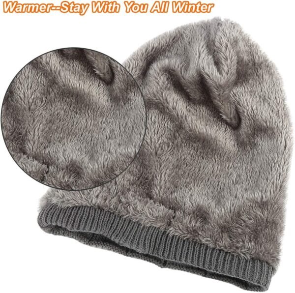 Wireless Beanie Hat with Headphones Smart Beanie Headset Winter Hats Warm Musical Cap 5.0 Headphone Built-in Mic Handsfree for Skiing Skateboarding Jogging for Men Women Boys Girls Dark Grey - Image 6