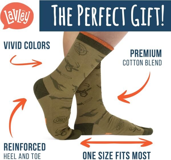 I'd Rather Be - Funny Socks For Men & Women - Gifts For Golf, Hunting, Camping, Hiking, Outdoors, Sports Unisex Adult - Image 3