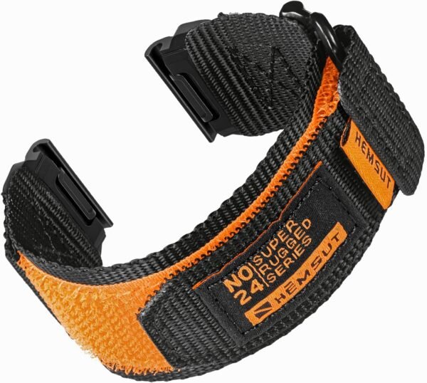 22mm Military Strap Compatible with Garmin Fenix 8 47mm /7/7 Pro/6/6 Pro/5/5 Plus/E 47mm, MARQ Athlete/Golfer/Driver/Captain/Adventurer/Commander, Instinct 2/Crossover/Tacical/Esports/Tide, D2 Delta S/Descent G1, Approach S60/62/S70 47mm, Forerunner965/955/945/935/745,Quatix 6/5, Epix 2, Nylon Sports Watch Band - Image 2