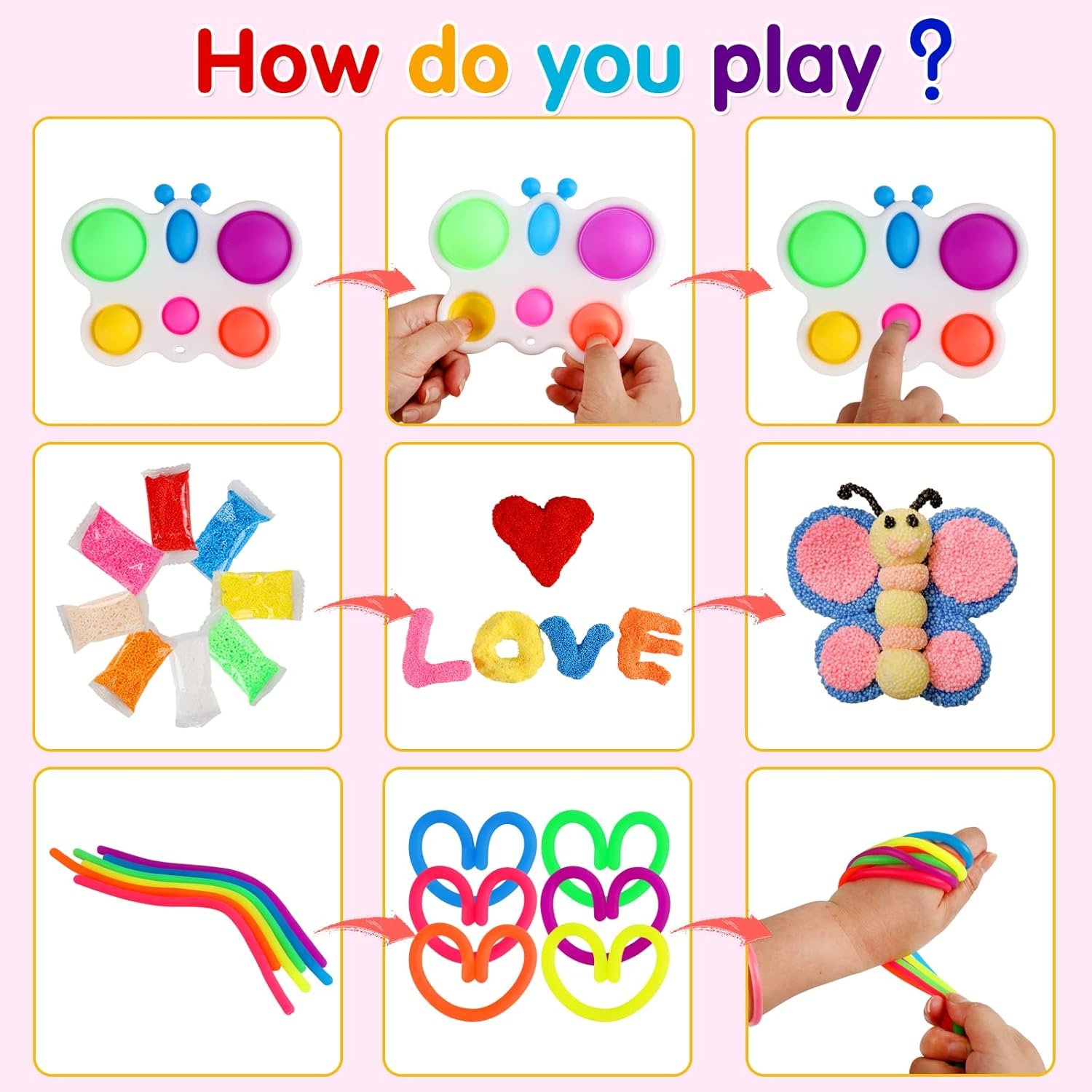 100 pcs Fidget Toys Pack, Party Favors For Kids 8-12 Mini Autism Sensory Toy Goodie Bag Pinata Stuffers Treasure Box School Prizes Birthday Party Supplies Halloween Treat Xmas Gifts For Boys Girls 4-8 - Image 8