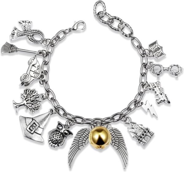 Fancy Space Charm Bracelets Jewelry Set Wizardry Themed Adjustable Bracelet Birthday Christmas Gift For Kids Girls Women - Image 2