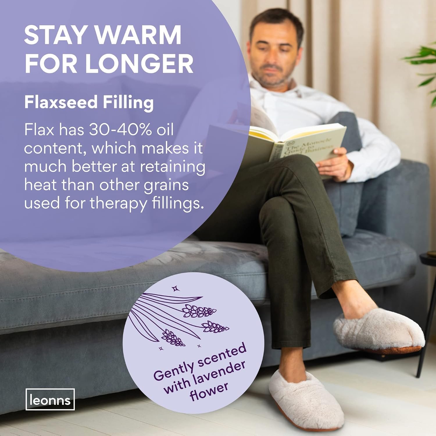 Microwavable Slippers for Women and Men - Heated Booties Warming Slippers for Heat Therapy | Microwave Heated Foot Warmers/Socks -Comfortable Heated Slippers Woman and Men - Image 5