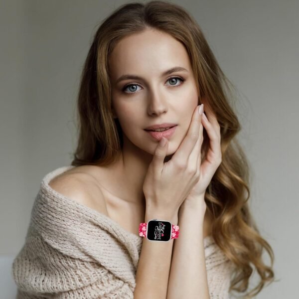 Holidays Watch Band Compatible with Apple Watch 38mm 40mm 41mm 42mm 44mm 45mm 49mm for Women Men,Soft Silicone Replacement Sport Accessories Strap Replacement Wristband for iWatch Series Ultra 9 8 7 6 5 4 3 2 1 SE - Image 5