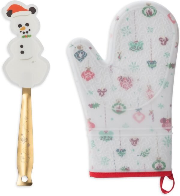 Disney Classics Christmas Holiday Oven Mitt and Spatula Set - Image 2