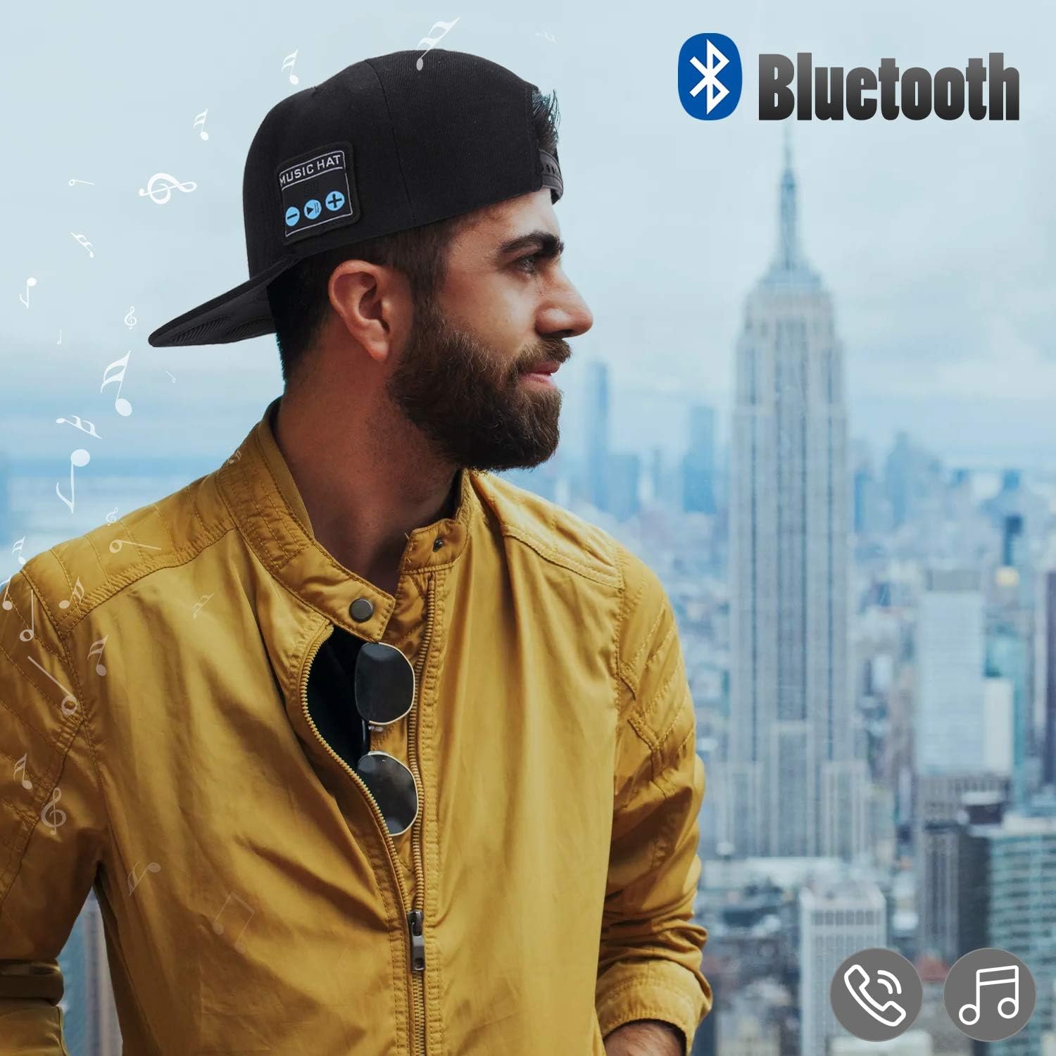 Hat with Bluetooth Speaker Adjustable Music Hat Bluetooth Cap for Outdoor Sports Baseball Cap, The Birthday Gifts for Men/Women/Boys/Girls - Image 5