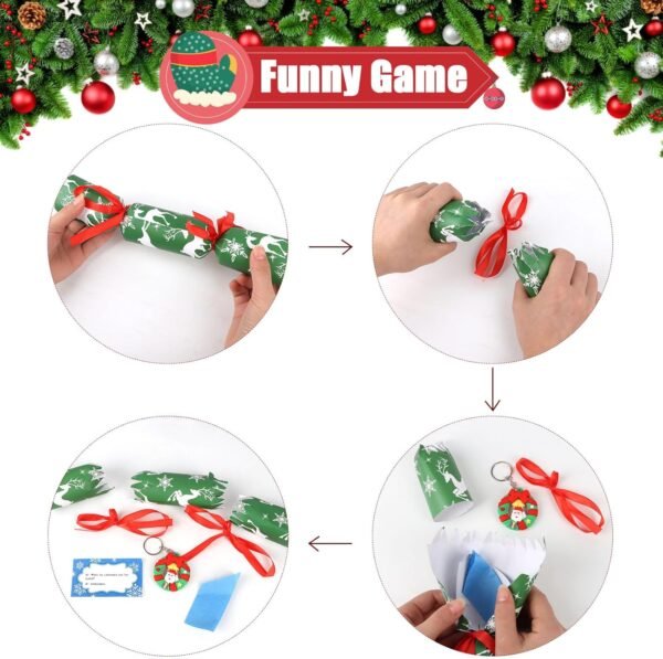 CCINEE 12 Packs Christmas No-snap Party Table Favors, Party Poppers with Prizes for Kids Xmas Gifts for Holiday School Prize - Image 8