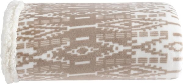 Eddie Bauer - Throw Blanket, Super Soft Reversible Sherpa Fleece Bedding, Ideal Christmas & White Elephant Gifts, Cozy Plaid Throw Blankets for Couch (San Juan Oyster, Throw) - Image 2