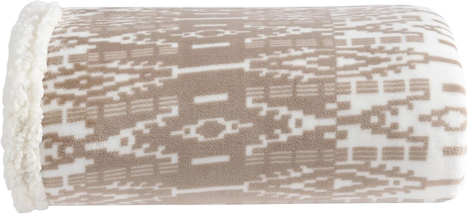 Eddie Bauer - Throw Blanket, Super Soft Reversible Sherpa Fleece Bedding, Ideal Christmas & White Elephant Gifts, Cozy Plaid Throw Blankets for Couch (San Juan Oyster, Throw) - Image 2