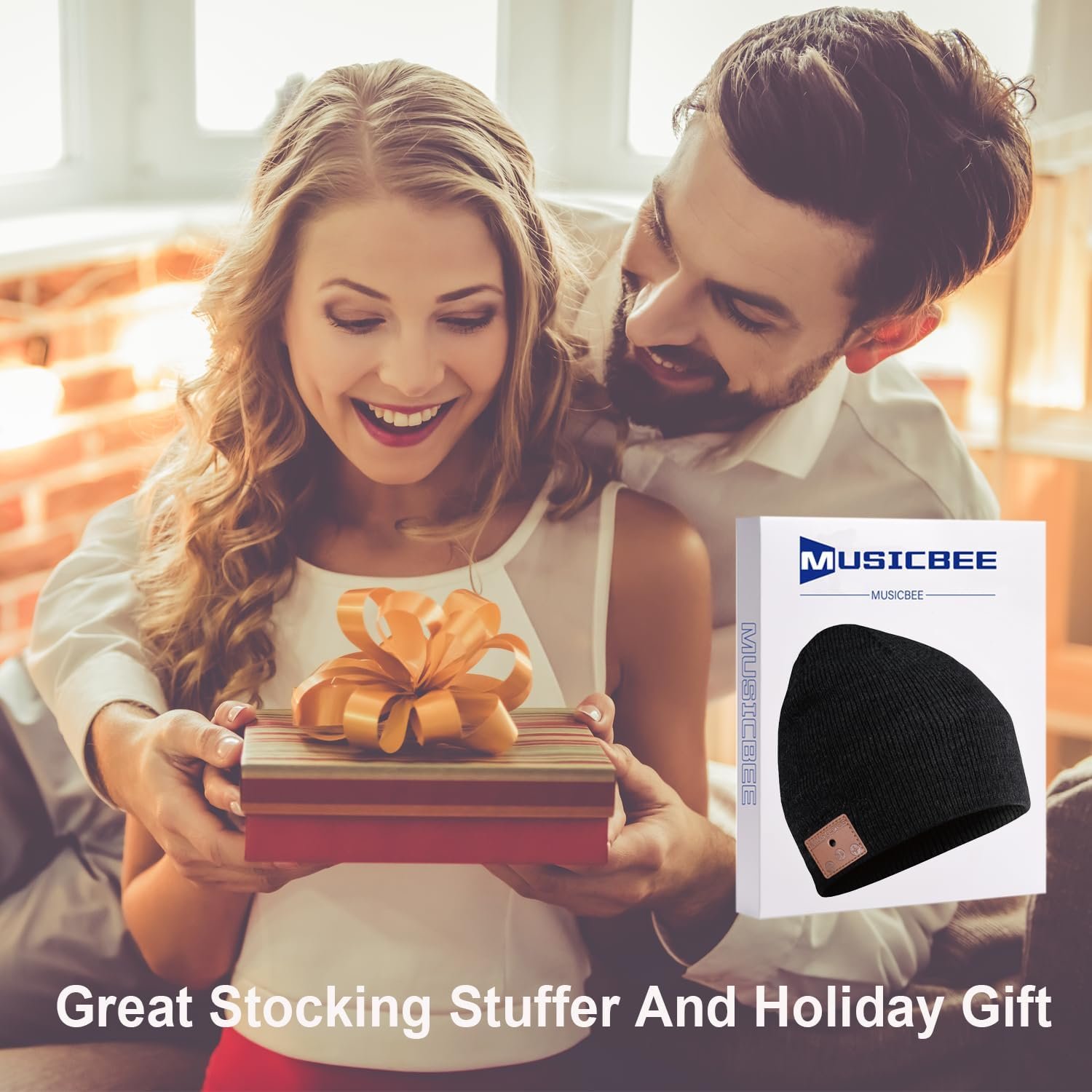 Bluetooth Beanie, Bluetooth V5.2 Wireless Knitted Winter hat, 24 Hour Play time - Image 7