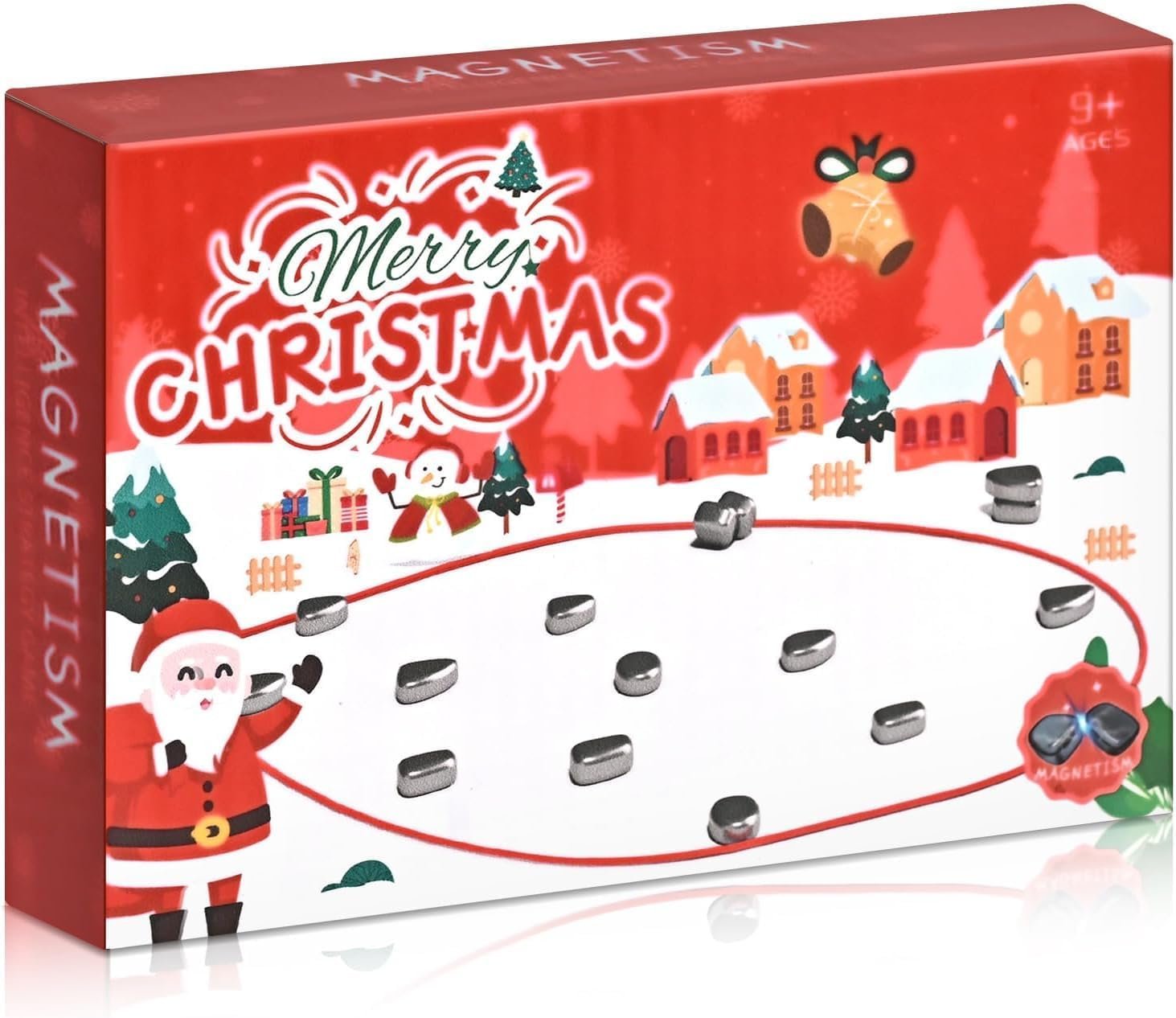 20 Pcs Christmas Magnetic Chess Game, Premium Magnetic Chess Game, Magnetic Chess, Multiplayer Magnet Board Game, Christmas Games, 1 to 4 Players, Cluster Game for Kids Adult Board Games - Image 2