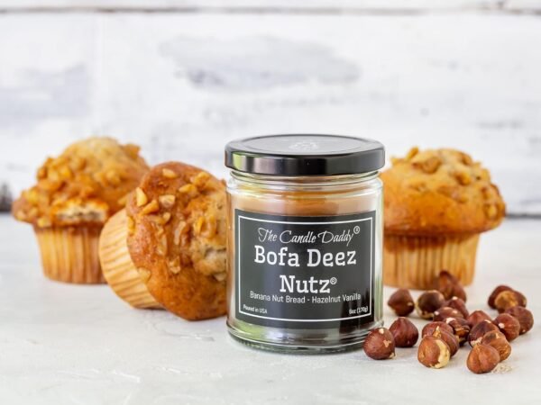 Bofa Deez Nutz- Funny- Banana Nut Bread n Hazelnut Vanilla- Scented Candle- Double Pour- 6 Ounce- 40 Hour Burn Time - Image 6