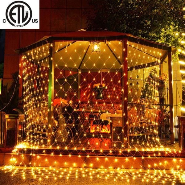 LED Net lights, 200 LED Fairy String Decorative Mesh Warm White For a Wedding Cocktail Party Birthday BBQ Bistro Cafe By Cheng Yu 2017 - Image 9