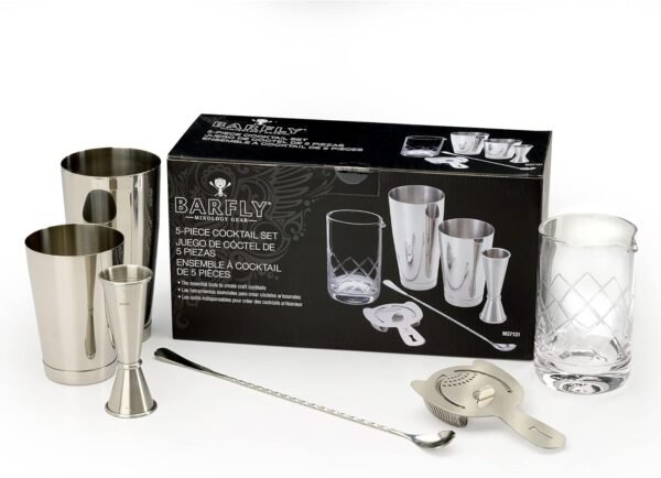 Barfly Essential Deluxe Mixing Cocktail Kit, Stainless Steel (M37131) - Image 4
