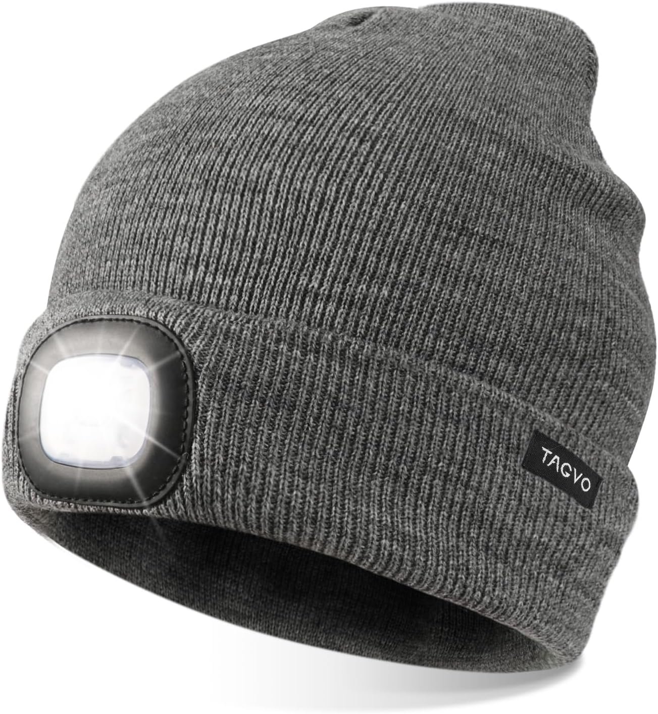 Unisex Beanie with The Light, USB Rechargeable LED Caps, Flashlight Hat Headlamp Beanie Gifts for Dad Father Husband - Image 2