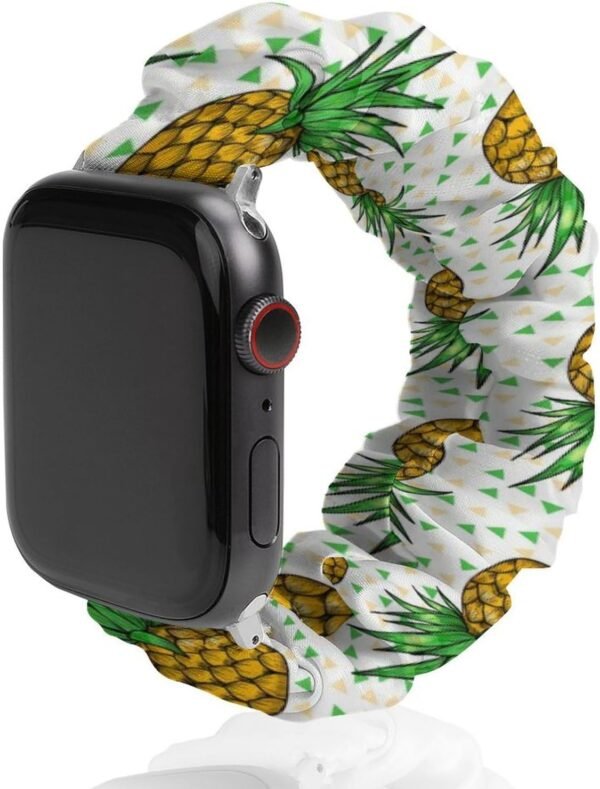 Watch Band Stretchy Scrunchie Wristbands Strap, Soft Replacement Watch Strap Compatible with IWatch Series 6/5/4/3/2/1 - Image 2
