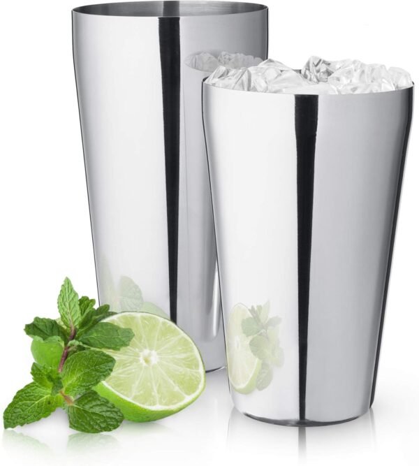 True Advance Boston Cocktail Shaker set, Stainless steel Boston Drink Shaker, Martini Shaker set of 2, 18oz & 25oz - Image 9