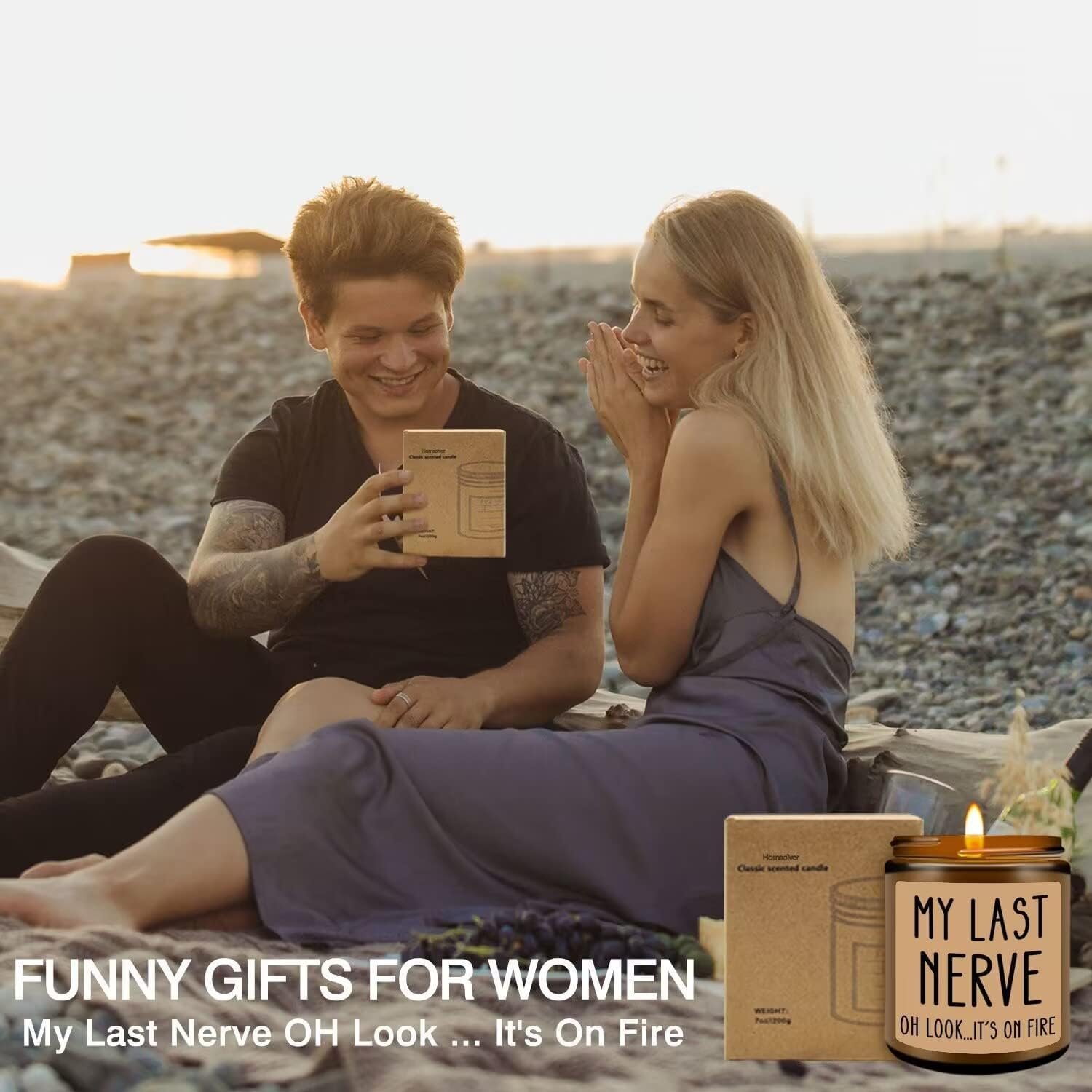 Homsolver Birthday Gifts for Women, Funny Gifts for Best Friend Women - My Last Nerve Candle - Unique Birthday Gifts for Women, Her, Mom, BFF, Sister - Image 7