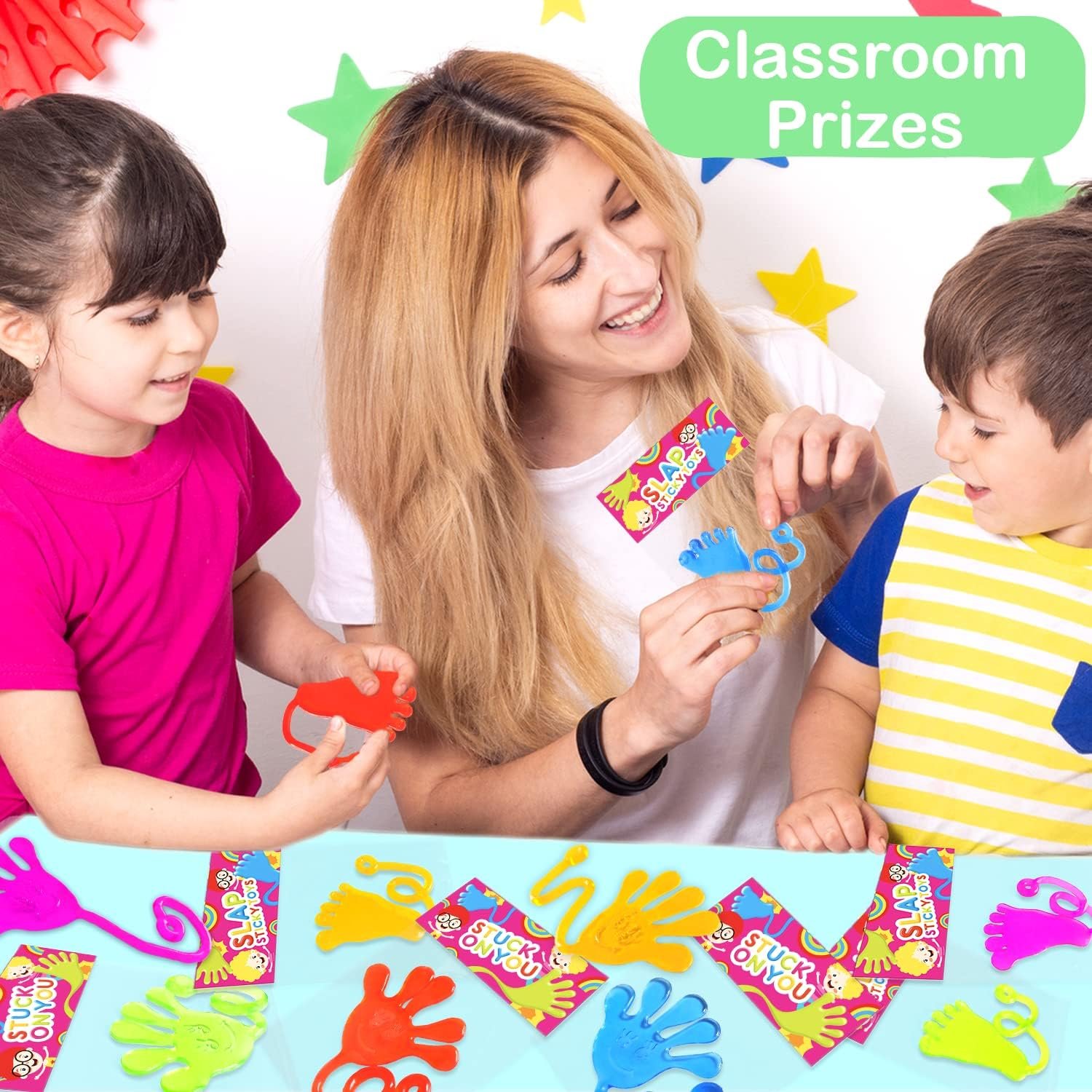 Sticky Hands & Feet Party Favors Supplies for Kids (20 PCS), Christmas Birthday Pinata Goodie Bag Stocking Stuffers Fillers for Toddlers, Classroom Students Treats Prizes Toys Gifts for Boys Girls - Image 7