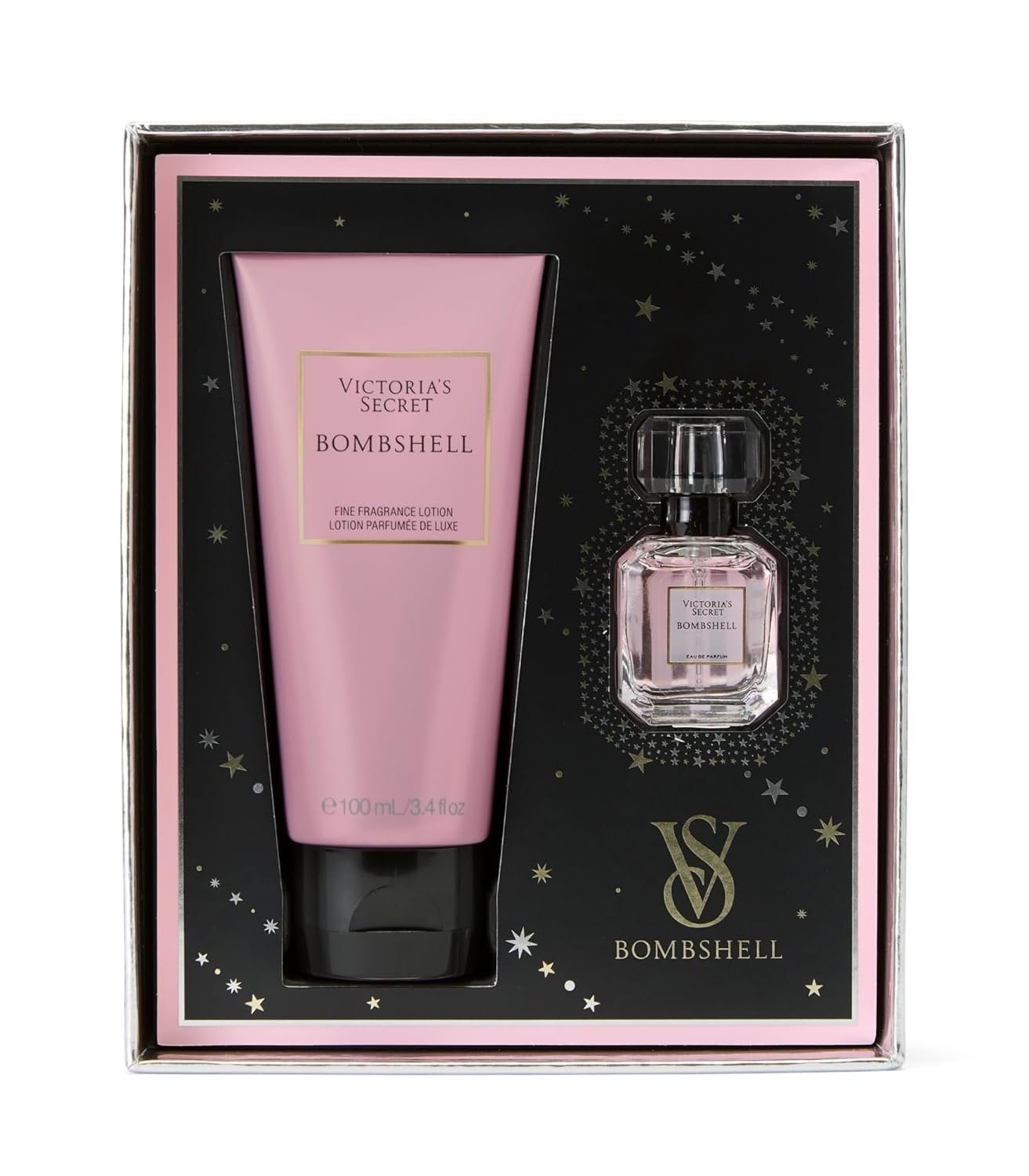 Victoria's Secret Bombshell Mini Fragrance Duo Gift Set, Mini Eau de Parfum & Travel Lotion, Gift Set for Women - Image 2