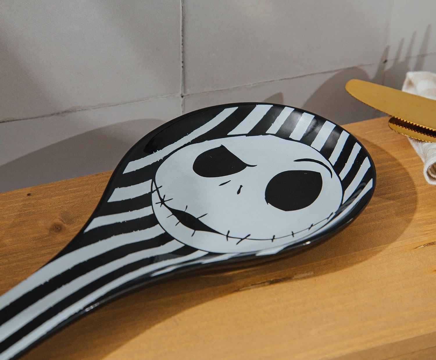 Disney The Nightmare Before Christmas Jack Skellington Ceramic Spoon Rest Holder | Kitchen Organizer For Utensils To Keep Countertop Clean - Image 8