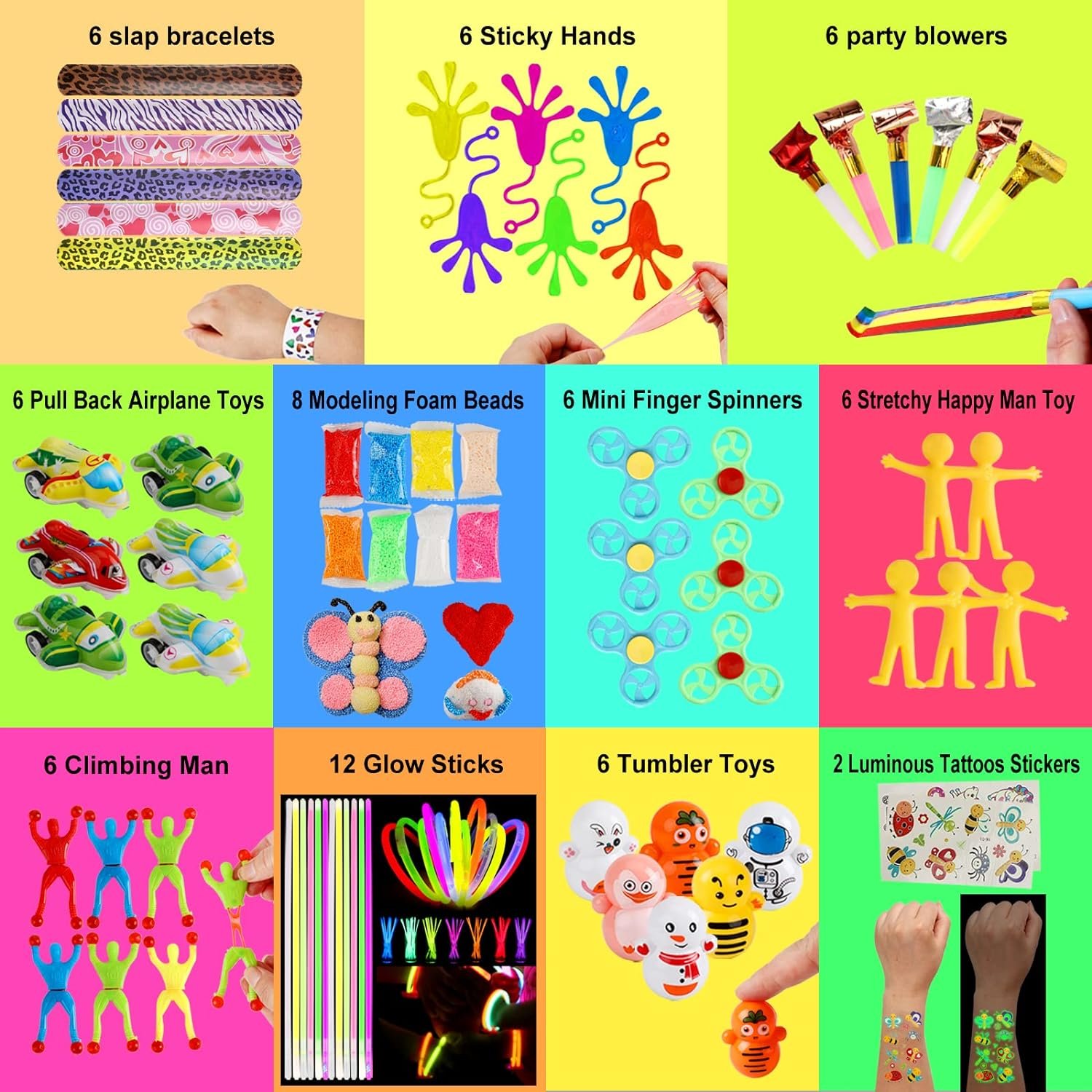 100 pcs Fidget Toys Pack, Party Favors For Kids 8-12 Mini Autism Sensory Toy Goodie Bag Pinata Stuffers Treasure Box School Prizes Birthday Party Supplies Halloween Treat Xmas Gifts For Boys Girls 4-8 - Image 6