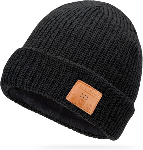 MiLi Bluetooth Beanie - Bluetooth 5.0+ Music Hat, Musical Gadgets Cap, 10-HR Play Time, Stocking Stuffers for Men Dad Husband - Image 2
