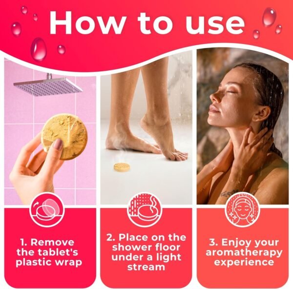 Cleverfy Shower Steamers Aromatherapy - Christmas Box of 6 Premium Shower Bombs with Essential Oils.Self Care Christmas Gifts for Women and Gifts for Mom. Red Set - Image 7