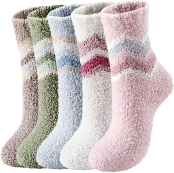Fuzzy Socks for Women - Womens Fuzzy Socks Fluffy Cozy Socks Warm Socks for Women Slipper Socks - Image 2