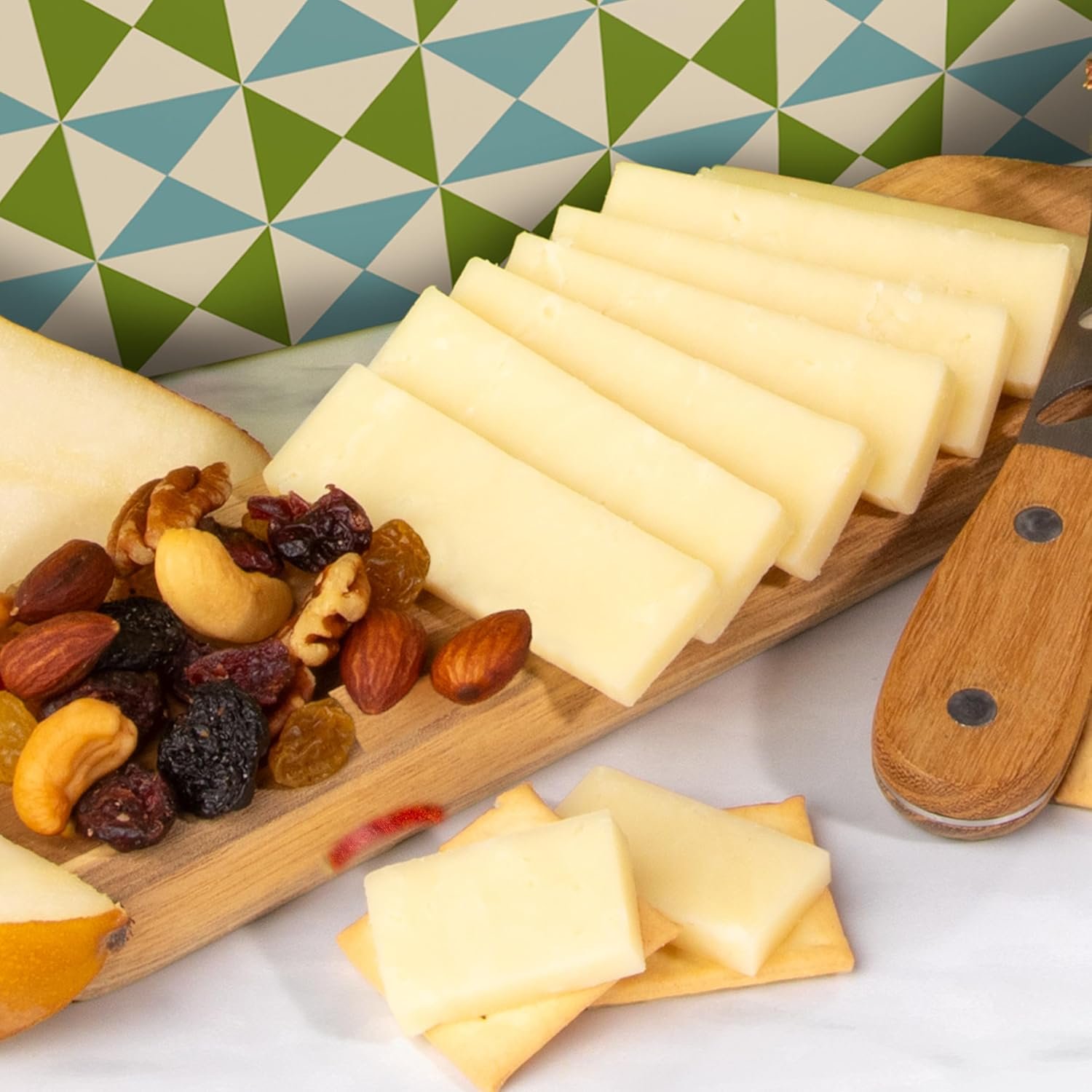 A Gift Inside Classic Fresh Fruit Basket Gift with Crackers, Cheese and Nuts for Holiday, Thank You, Birthday, Get Well, Anniversary, Corporate - Image 4