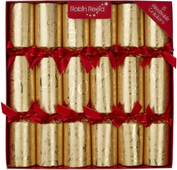 Olde English Crackers Joyeau Noel Christmas Party Favors - Set of 12 decorative favors with premium gift enclosed for all holiday party occasions - Image 2