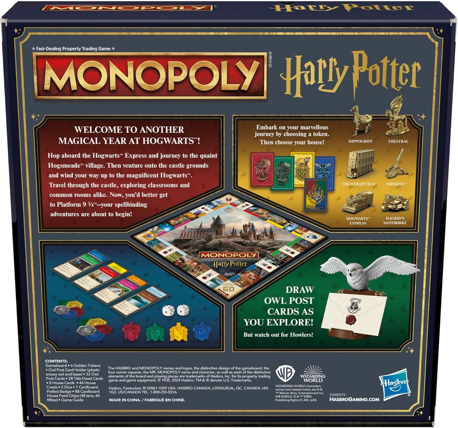 Monopoly Harry Potter Edition Board Game | A Magical Adventure at Hogwarts | Ages 8 and Up | 2 to 6 Players | Family Games | Gifts for Kids and Adults - Image 3