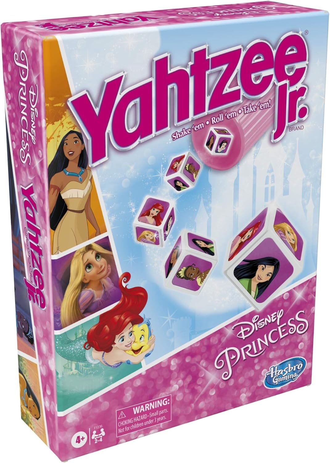 Hasbro Gaming Yahtzee Jr. Disney Princess Edition Dice Game | Kids Counting & Matching Games for Preschoolers | 2-4 Players for Girls & Boys | Ages 4+ (Amazon Exclusive) - Image 4