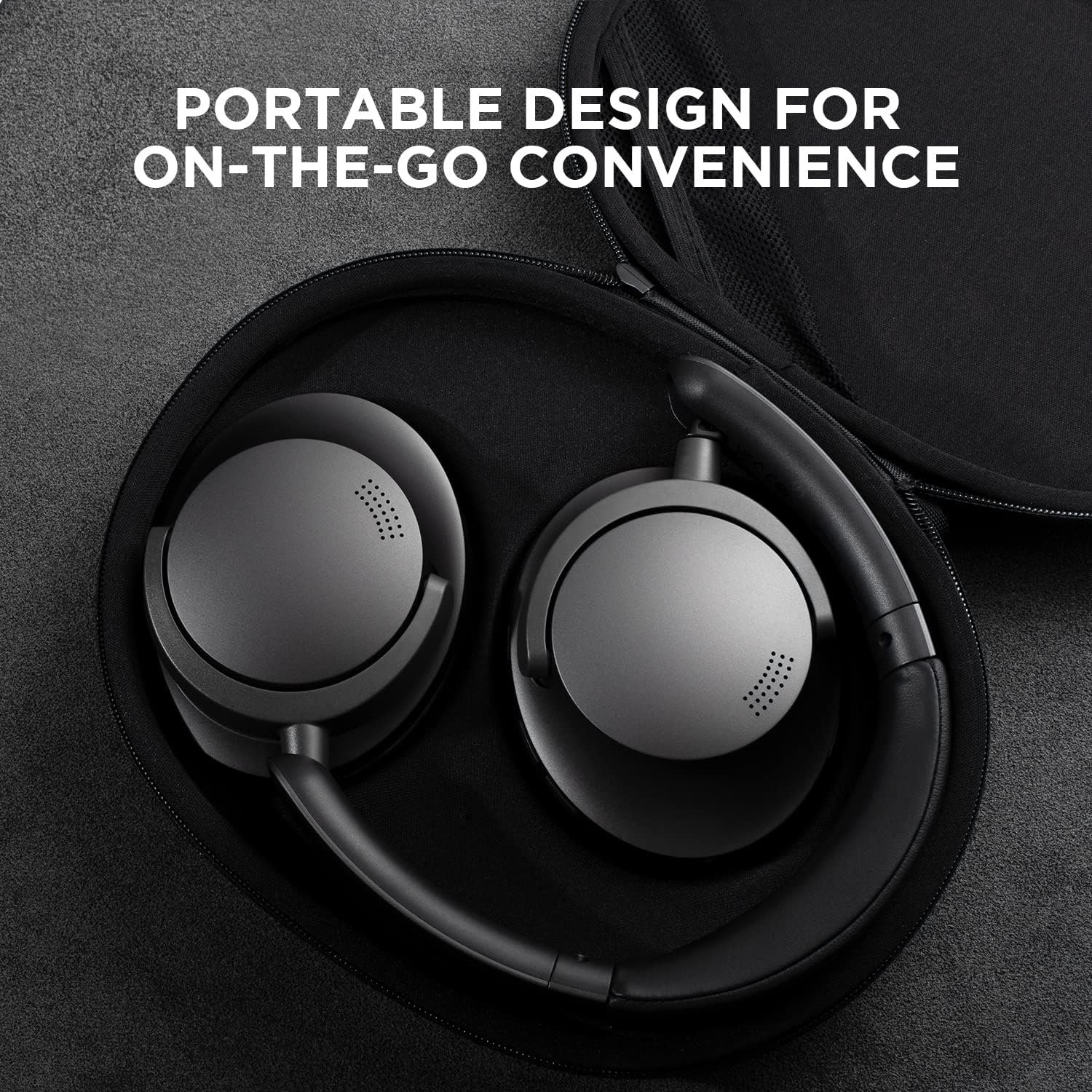 1MORE SonoFlow Active Noise Cancelling Headphones, Bluetooth Headphones with LDAC for Hi-Res Wireless Audio, 70H Playtime, Clear Calls, Preset EQ Via App, Black - Image 8