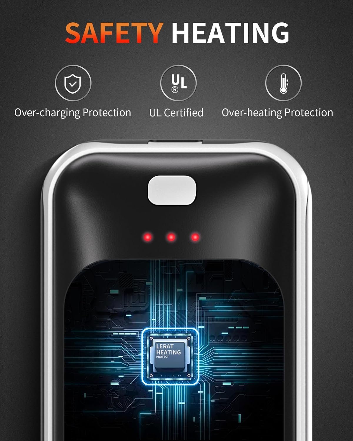 Hand Warmers Rechargeable, 2 Pack Electric Hand Warmer, Reusable Portable Pocket Heater USB Handwarmers, Gifts for Men, Women, Indoor, Outdoor, Hiking, Skiing, Camping, Hunting Accessories - Image 6