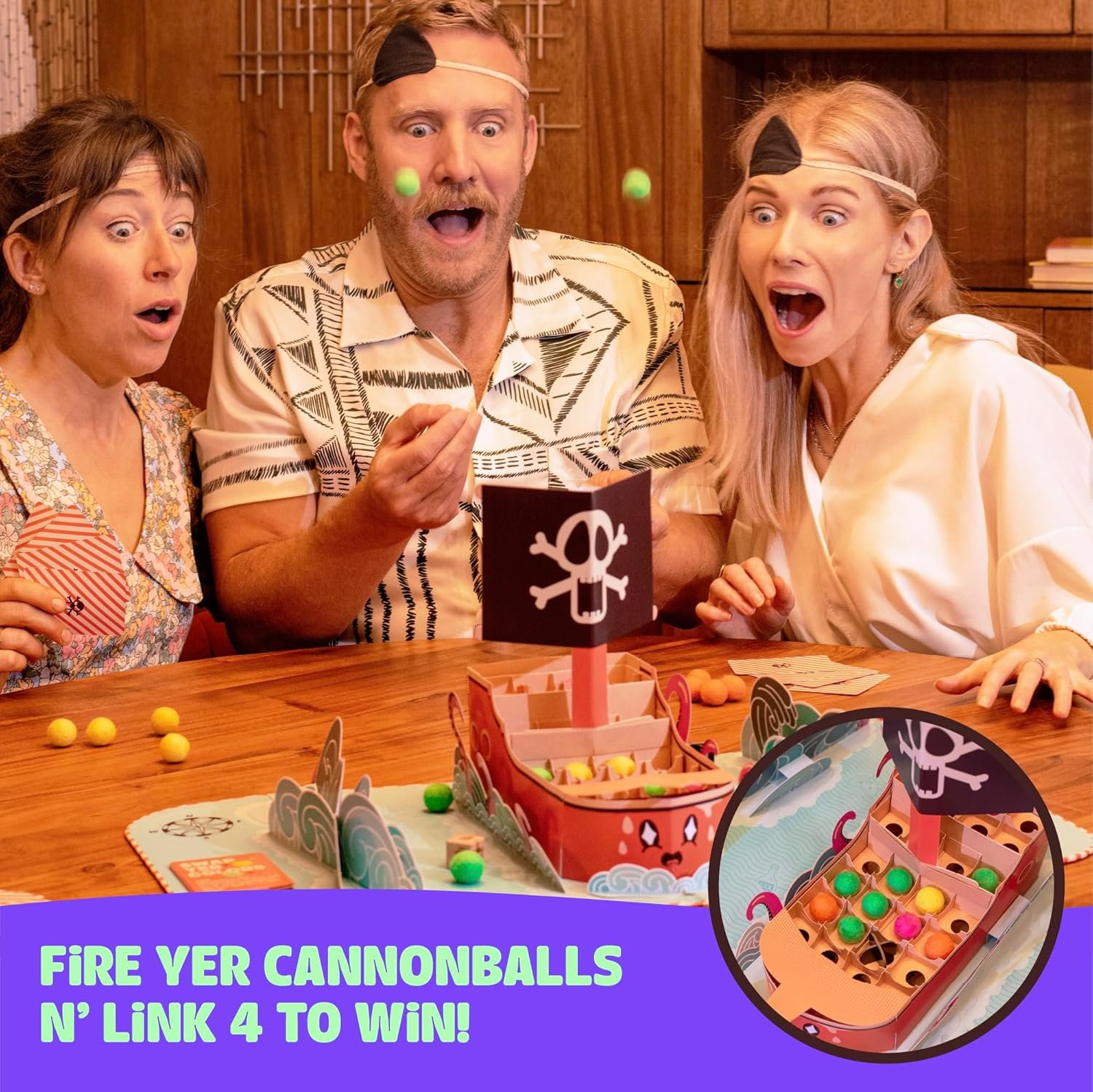 Fire in The Hole! The Pirate Adventure Board Game for the Whole Family. Sustainable Tabletop Strategy Game for Kids, Adults, Halloween, Christmas, Thanksgiving, Birthdays, Game Night Gift, 2 4 Players - Image 6