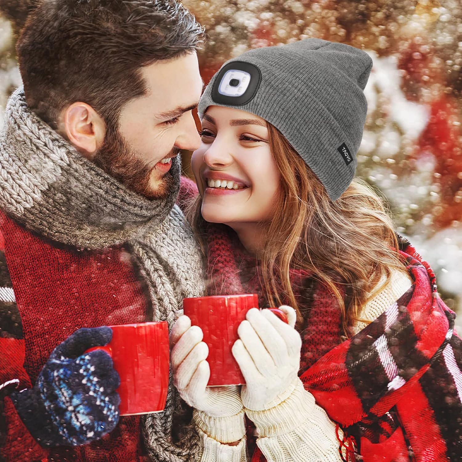 Unisex Beanie with The Light, USB Rechargeable LED Caps, Flashlight Hat Headlamp Beanie Gifts for Dad Father Husband - Image 8