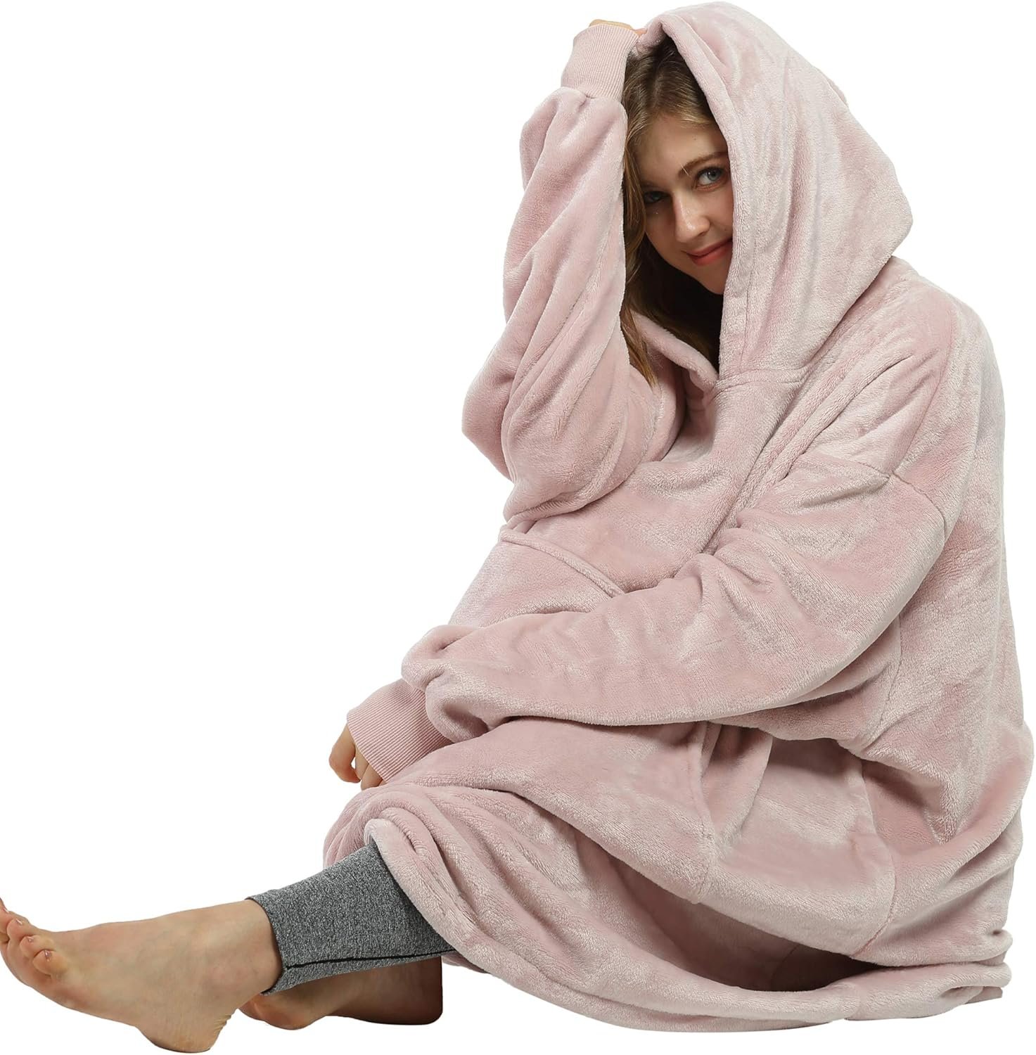 Catalonia Oversized Blanket Hoodie Sweatshirt, Fleece Pullover with Large Front Pocket, for Adults Men Women - Image 7