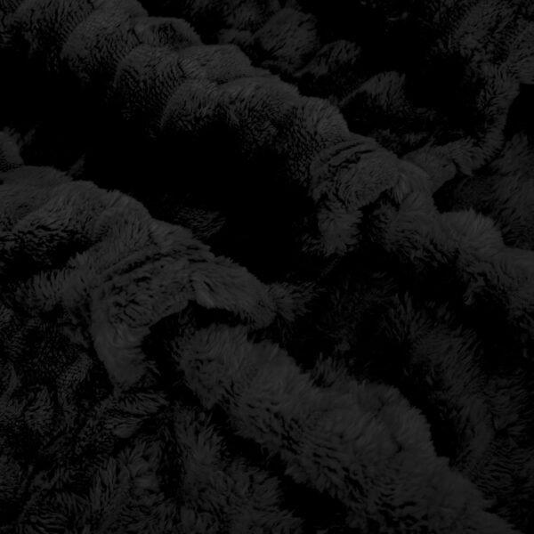 Black Throw Blanket 50"×70" inches Gifts for Mom Fuzzy 3D Jacquard Decorative Flannel Fleece Super Soft Plush Cozy Blanket for Couch Sofa Chair Lightweight - Image 5