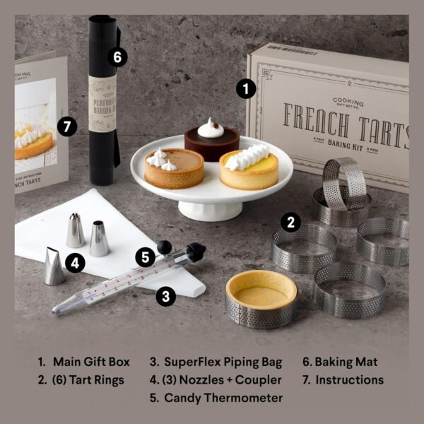 Cooking Gift Set Co. | French Tart Baking Set | Unique Gifts for Women | Baking Tools and Accessories | Kitchen Gifts, Baking Gifts, Fun Gifts for Women | Gift Sets for Women, Food Gift Sets - Image 3