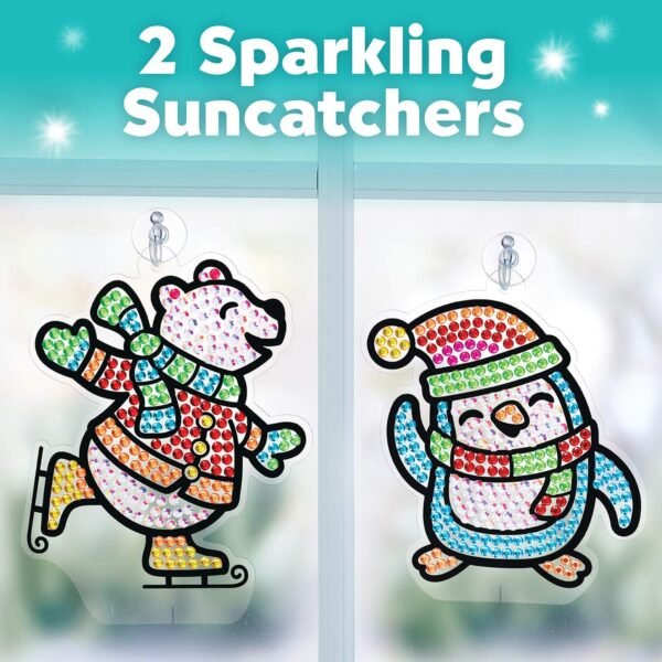 Creativity for Kids Big Gem Diamond Painting Kit: Holiday Stickers and Suncatchers, DIY Christmas Crafts for Kids - Image 6