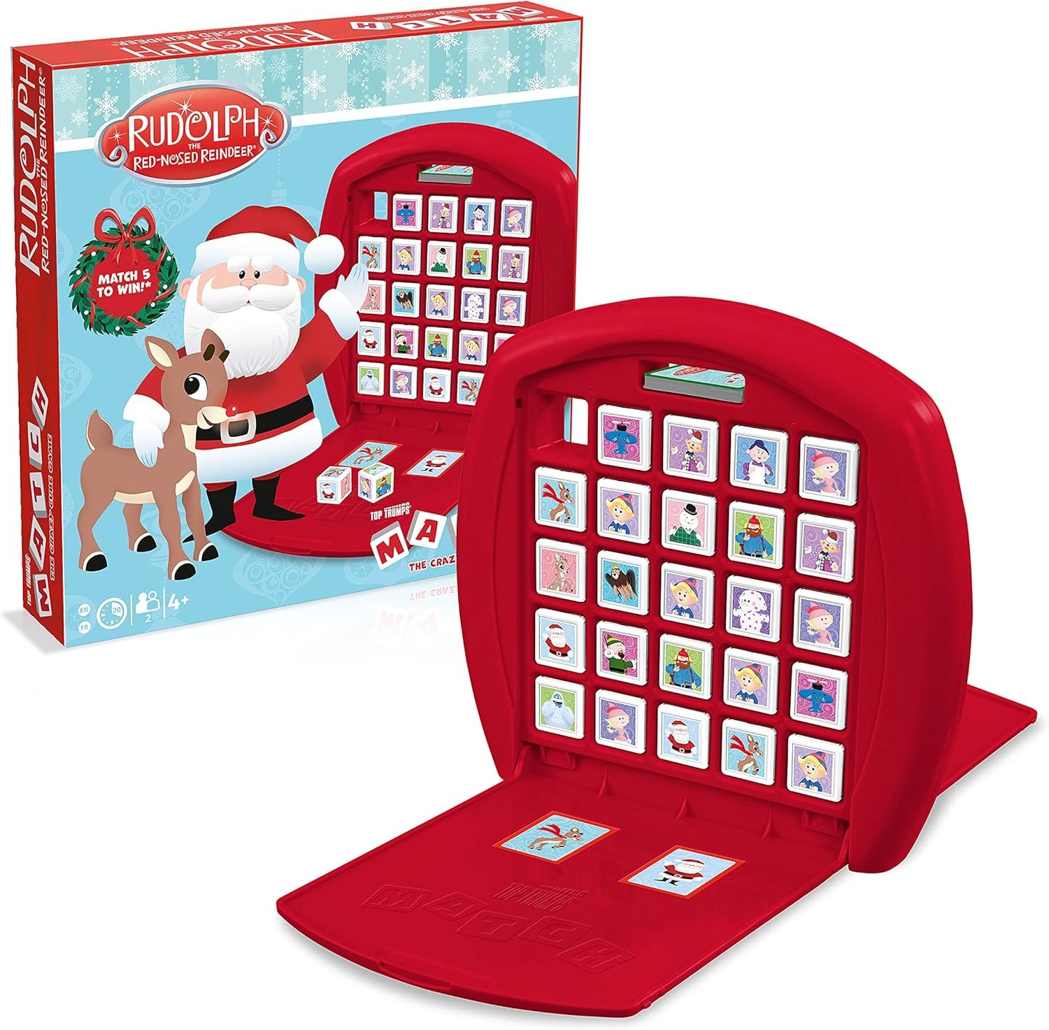 Top Trumps Match Game Rudolph - Family Board Games for Kids and Adults - Matching Game and Memory Game - Fun Two Player Kids Games - Memories and Learning, Board Games for Kids 4 and up - Image 3