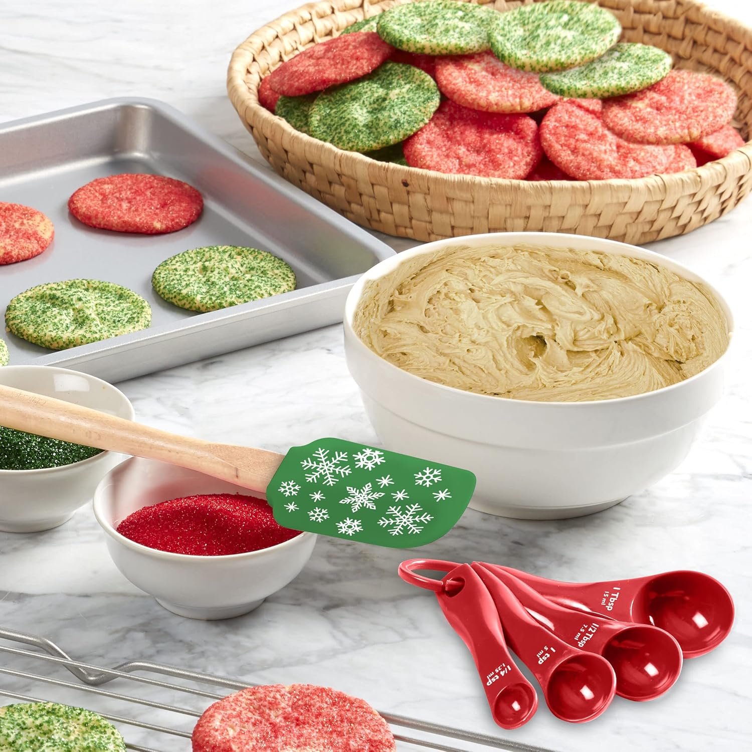 Chicago Metallic Holiday Baking, 8-Piece Set, Multicolor - Image 7