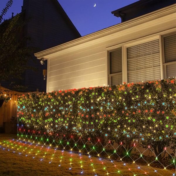 Net Lights Outdoor, 270 LED Christmas Net Lights for Bushes, Connectable mesh Lights with 8 Lighting Modes, 10×10 FT Waterproof Fairy Lights for Garden, Backyard, Holiday - Image 3