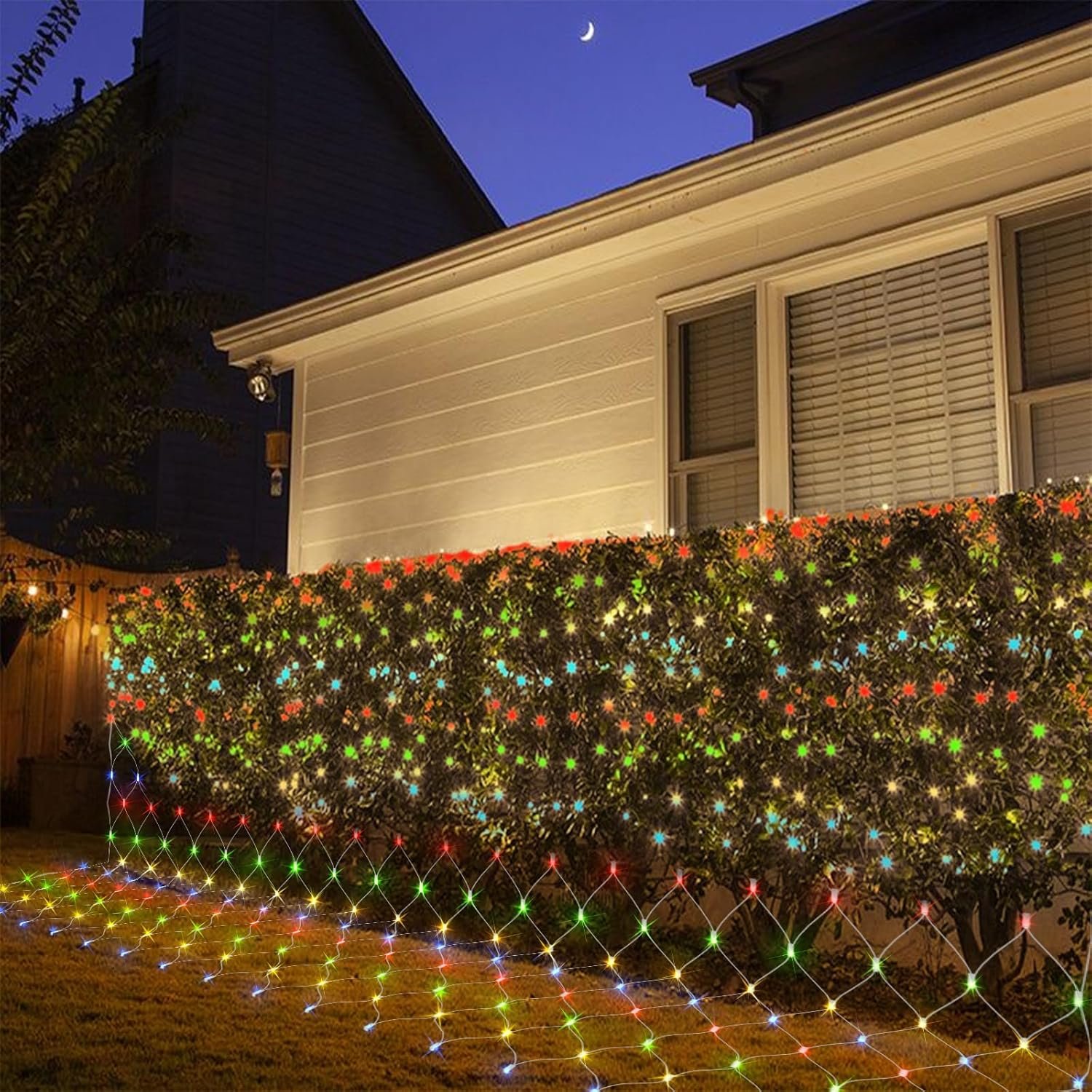 Net Lights Outdoor, 270 LED Christmas Net Lights for Bushes, Connectable mesh Lights with 8 Lighting Modes, 10×10 FT Waterproof Fairy Lights for Garden, Backyard, Holiday - Image 3
