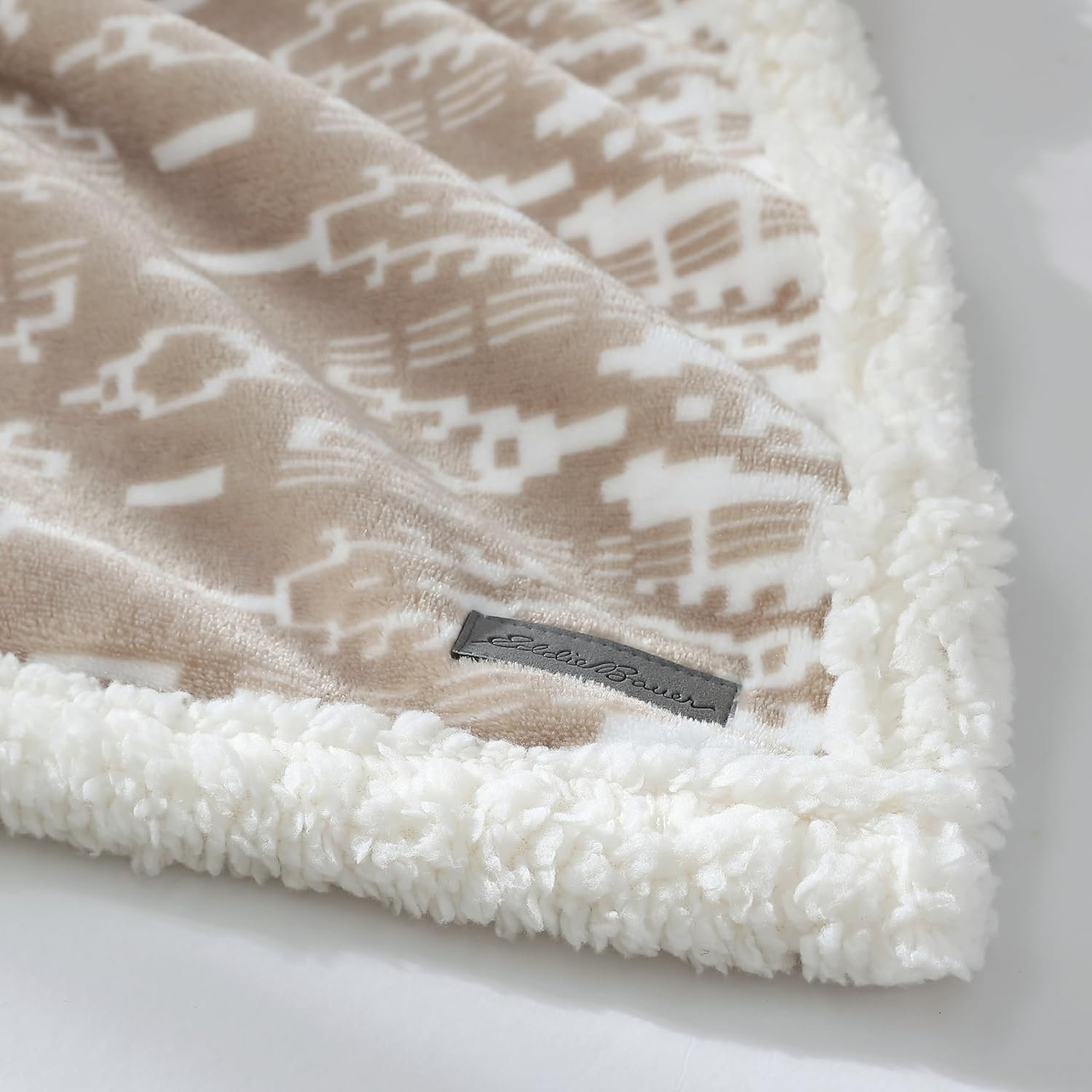 Eddie Bauer - Throw Blanket, Super Soft Reversible Sherpa Fleece Bedding, Ideal Christmas & White Elephant Gifts, Cozy Plaid Throw Blankets for Couch (San Juan Oyster, Throw) - Image 6