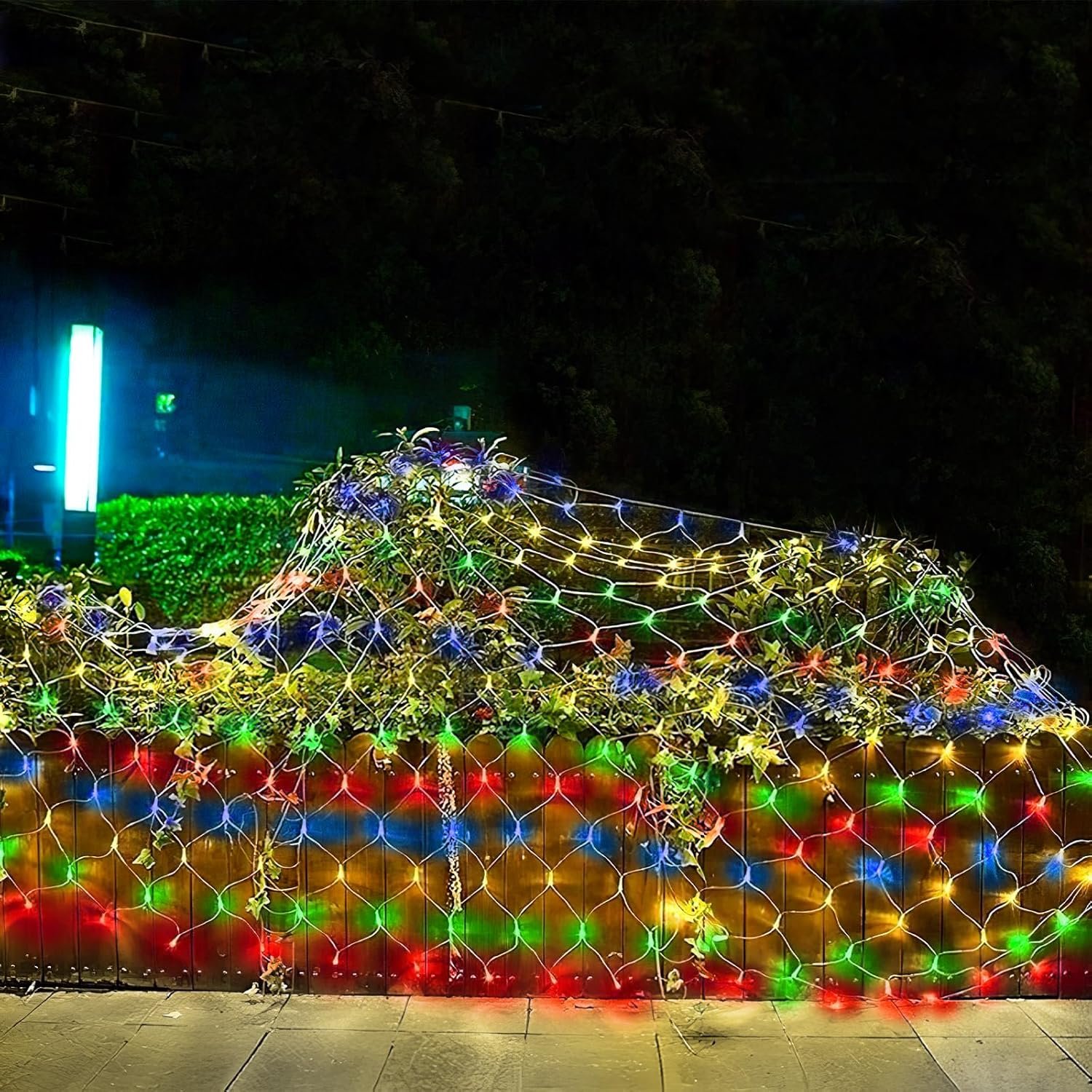 Net Lights Outdoor, 270 LED Christmas Net Lights for Bushes, Connectable mesh Lights with 8 Lighting Modes, 10×10 FT Waterproof Fairy Lights for Garden, Backyard, Holiday - Image 8