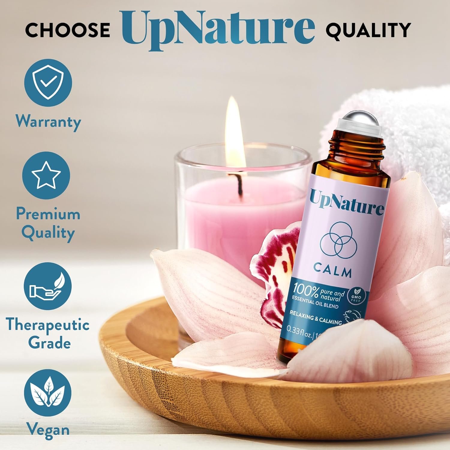 UpNature Calm Essential Oil Roll On - Stocking Stuffers for Women - 100% Natural Relaxation Self Care Gifts - Image 8