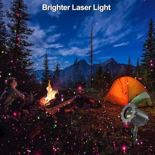 Outdoor Christmas Laser Light, Red and Green Christmas Laser Lights for Christmas Holidays Garden Decoration - Image 3